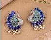 Maurya Peacock Stud Earrings