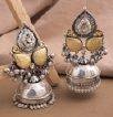 Arunya Two Tone Jhumki Earrings