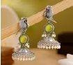 Parakeet Bird Jhumki Earrings